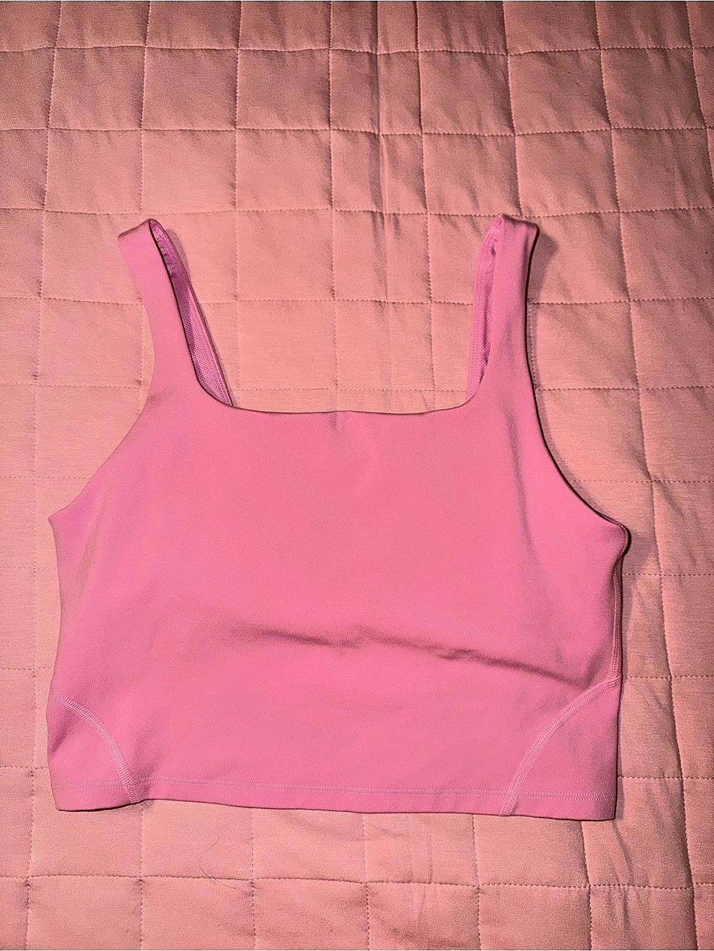 Women’s athletic tank top with built in bra